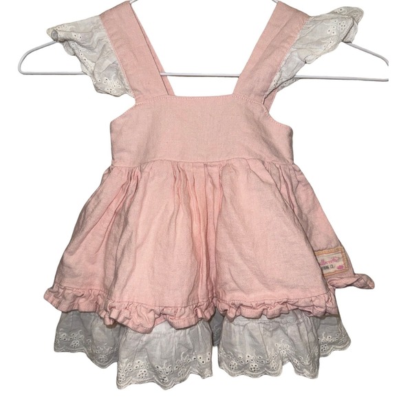SweetHoney Other - 9D. Vtg Smallwoods HTF OG SweetHoney 12mo Linen/Cotton Pinafore Dress & Bloomers